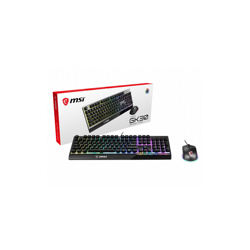 Teclado + Raton Msi Vigor GK30 Combo Es | APLIUM