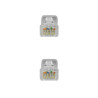 Nanocable Cable de red latiguillo RJ45 LSZH Cat.6A UTP AWG24 | APLIUM