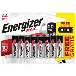 Blister 8 + 4 Pilas Max Tipo LR6 (AA) Energizer E301531604 | APLIUM