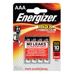 Blister 4 Pilas Max Tipo LR03 (AAA) Energizer E301532000 | APLIUM