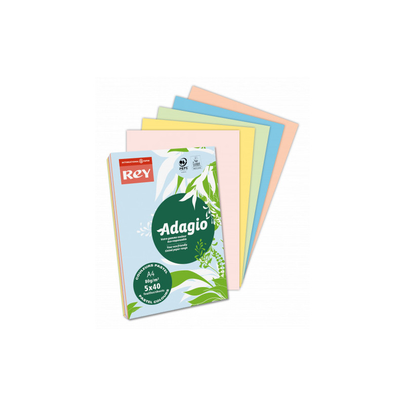 Paquete 500H Papel 80GR A4 Chamois Crema Adagio 40002460 | APLIUM