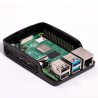 Caja Para Raspberry Oficial Pi 4, NEGRO/GRIS Raspberry | APLIUM
