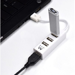 Ewent EW1122 hub de interfaz USB 2.0 Blanco | APLIUM