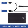 Ewent EW7041 caja para disco duro externo Aluminio, Negro 2. | APLIUM