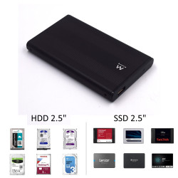 Ewent EW7041 caja para disco duro externo Aluminio, Negro 2. | APLIUM