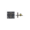 Kramer Wall Plate Insert - 15-PIN Hd & 3.5MM Stereo Audio Ne | APLIUM