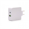TooQ Cargador de Pared doble puerto USB-C PD + USB A QC3.0, | APLIUM