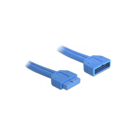 DeLOCK 82943 cable USB 0,45 m USB 3.2 Gen 1 (3.1 Gen 1) Azul | APLIUM