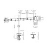 Ewent Soporte De Mesa Para 2 Monitores Hasta 27" | APLIUM