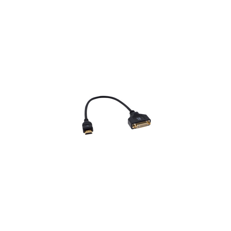 Kramer Electronics ADC-DF/HM 0,3 m DVI-I HDMI Negro | APLIUM