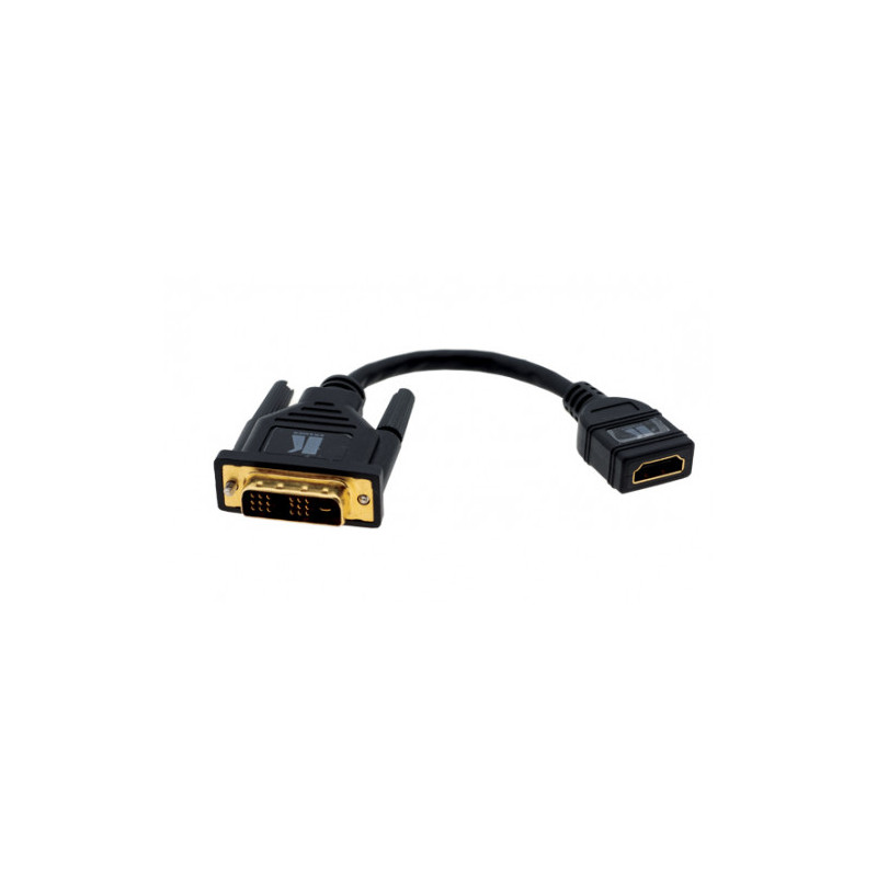 Kramer Electronics DVI-D (M) to HDMI (F) 0,3 m Negro | APLIUM
