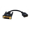 Kramer Electronics DVI-D (M) to HDMI (F) 0,3 m Negro | APLIUM