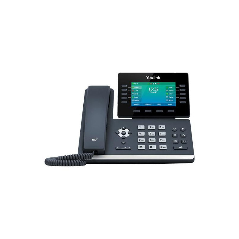Ip Phone Black 10 Lines Lcd