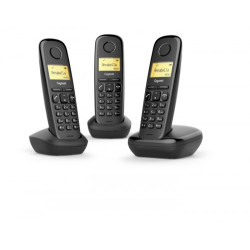 Gigaset A170 Trio Teléfono DECT/analógico Negro Identificado | APLIUM