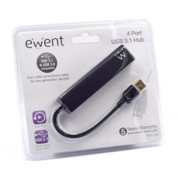 Ewent EW1136 hub de interfaz USB 3.2 Gen 1 (3.1 Gen 1) Type- | APLIUM