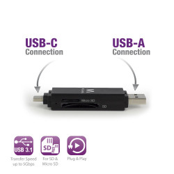Ewent EW1075 lector de tarjeta USB 3.2 Gen 1 (3.1 Gen 1) Typ | APLIUM