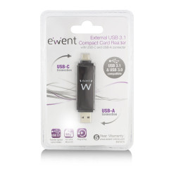 Ewent EW1075 lector de tarjeta USB 3.2 Gen 1 (3.1 Gen 1) Typ | APLIUM