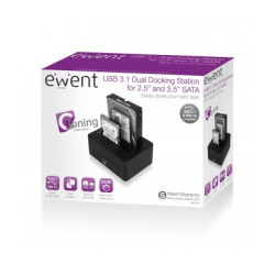 Ewent EW7014 base de conexión para disco duro Negro | APLIUM