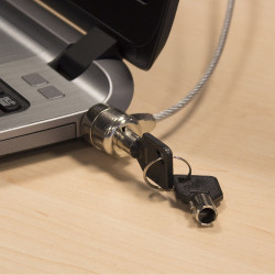 Ewent EW1242 cable antirrobo Negro, Acero inoxidable 1,5 m | APLIUM