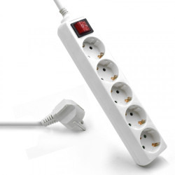 Ewent EW3916 base múltiple 1,5 m 5 salidas AC Interior Blanc | APLIUM