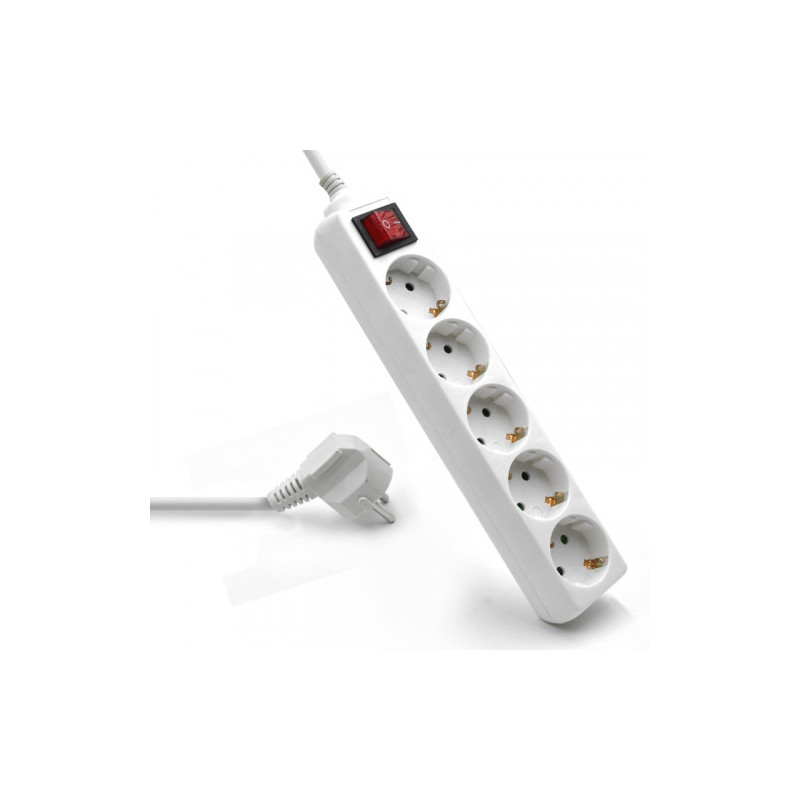 Ewent EW3916 base múltiple 1,5 m 5 salidas AC Interior Blanc | APLIUM