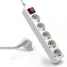 Ewent EW3916 base múltiple 1,5 m 5 salidas AC Interior Blanc | APLIUM