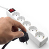 Ewent EW3916 base múltiple 1,5 m 5 salidas AC Interior Blanc | APLIUM