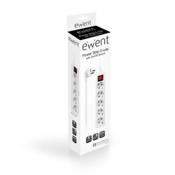 Ewent EW3916 base múltiple 1,5 m 5 salidas AC Interior Blanc | APLIUM