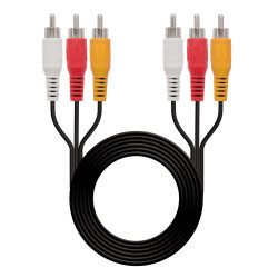Nanocable Cable Audio Video, 3XRCA/M-3XRCA/M, 30 M (10.24.08 | APLIUM