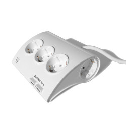 Ewent EW3935 base múltiple 1,5 m 5 salidas AC Interior Blanc | APLIUM