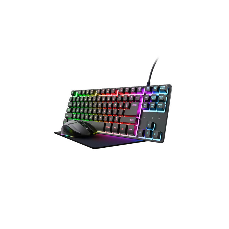 Trust GXT 794 3-in-1 Gaming teclado Ratón incluido Juego USB | APLIUM