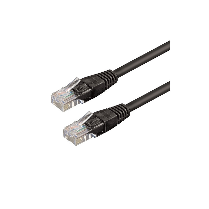 WP WPC-PAT-6U010BL cable de red Negro 1 m Cat6 U/UTP (UTP) | APLIUM