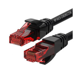 WP WPC-PAT-6U002BL cable de red Negro, Rojo 0,2 m Cat6 U/UTP | APLIUM