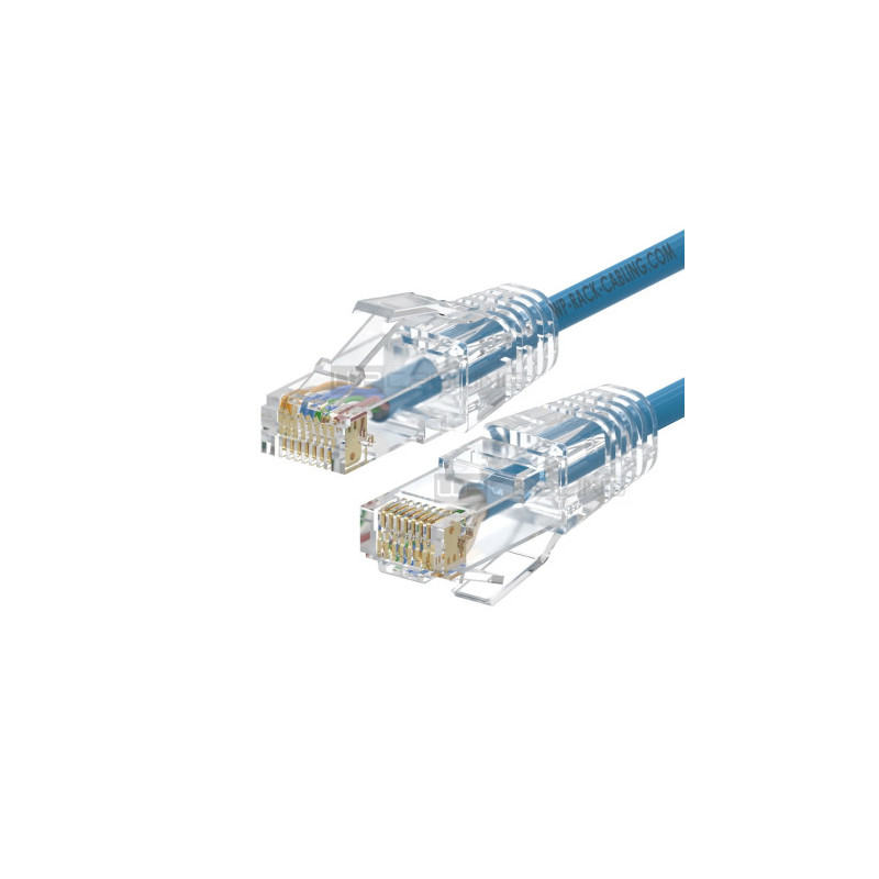 WP WPC-PAT-6AU010LB-S cable de red Azul 1 m Cat6a U/UTP (UTP | APLIUM