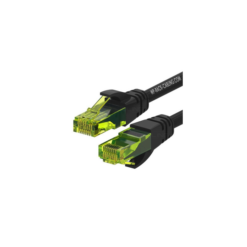 WP WPC-PAT-6AU010BL cable de red Negro, Verde 1 m Cat6a U/UT | APLIUM