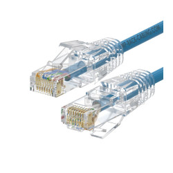 WP WPC-PAT-6AU005LB-S cable de red Negro, Azul 0,5 m Cat6a U | APLIUM