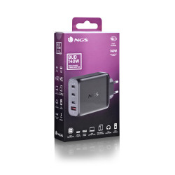 NGS BUD 140W Universal Negro Corriente alterna Carga rápida | APLIUM