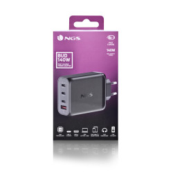 NGS BUD 140W Universal Negro Corriente alterna Carga rápida | APLIUM