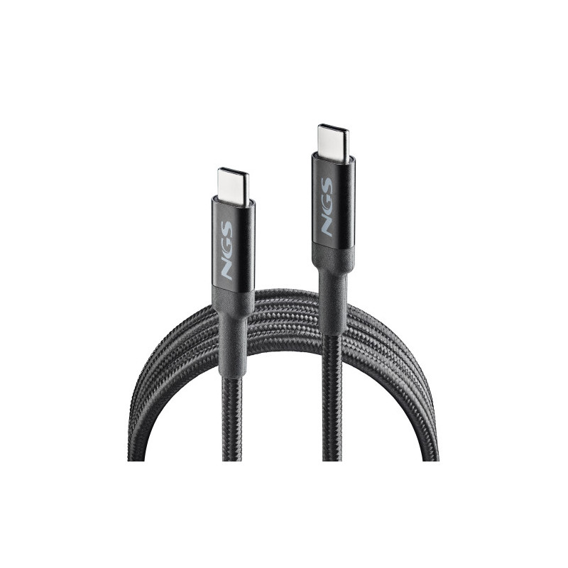 NGS KNOT 65W-3 cable USB USB 2.0 3 m USB C 0,48 Gbit/s Negro | APLIUM