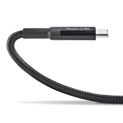 NGS KNOT 65W-3 cable USB USB 2.0 3 m USB C 0,48 Gbit/s Negro | APLIUM