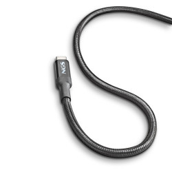 NGS KNOT 65W-3 cable USB USB 2.0 3 m USB C 0,48 Gbit/s Negro | APLIUM