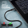 NGS KNOT 65W-3 cable USB USB 2.0 3 m USB C 0,48 Gbit/s Negro | APLIUM