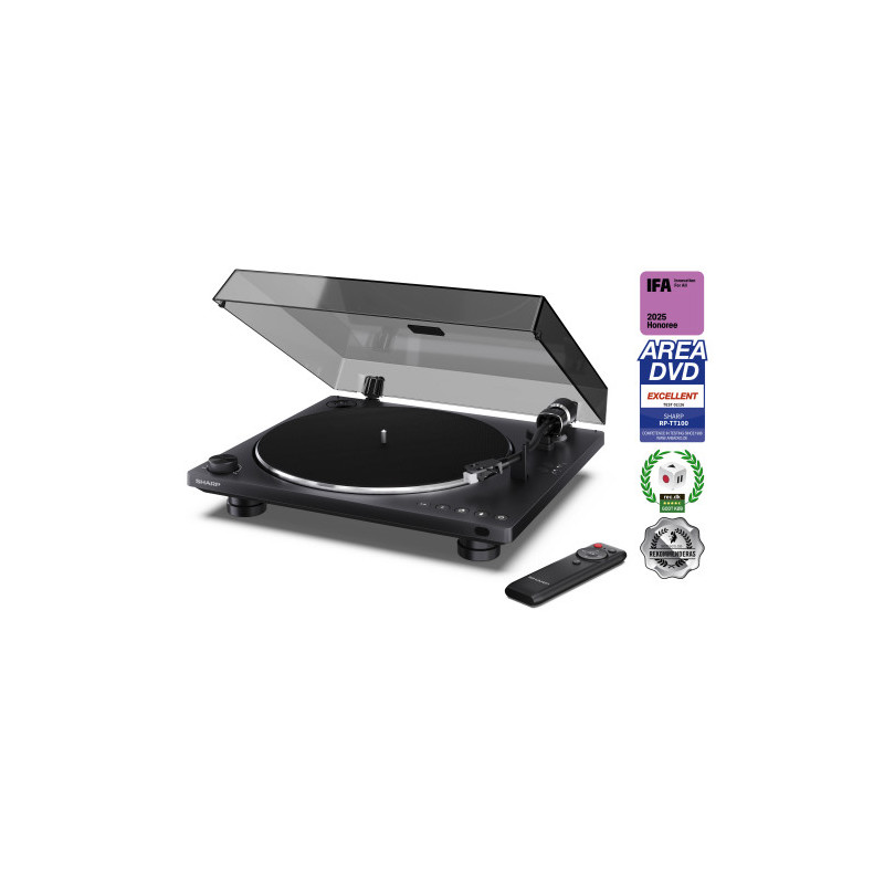 Sharp RP-TT100 Tocadiscos Bt 5.4, Usb-c, Cartucho Audio-tech | APLIUM