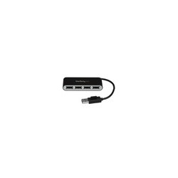 4 Port Portable USB 2.0 Hub with Cable