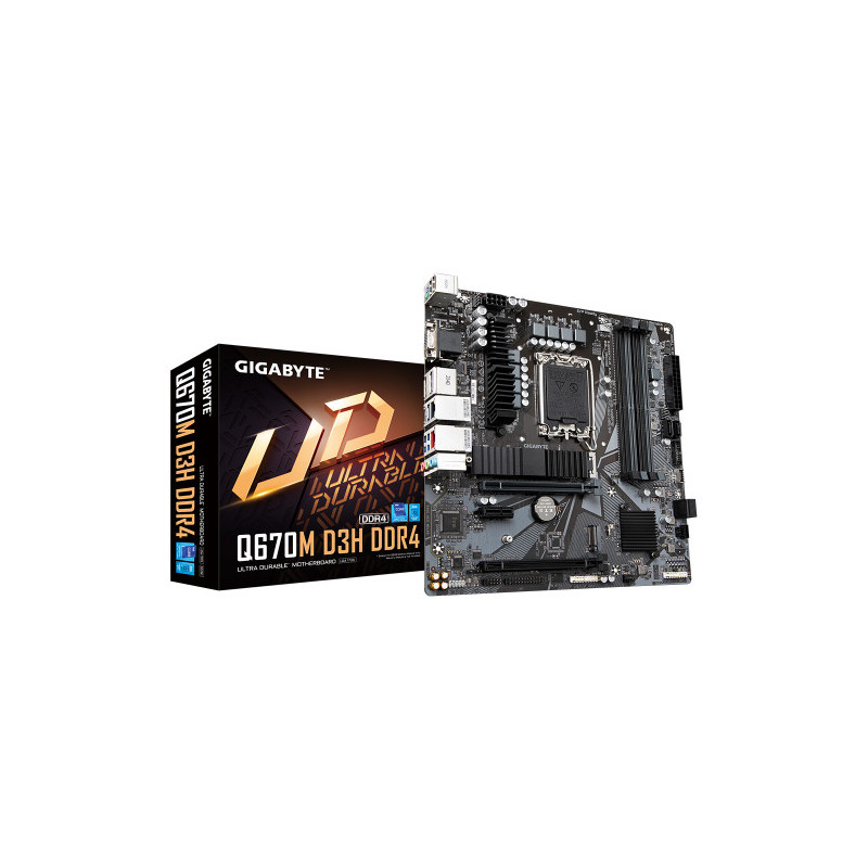 GIGABYTE Q670M D3H DDR4 Placa base - Compatible con procesad | APLIUM