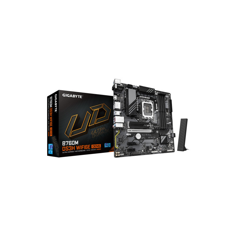 GIGABYTE B760M DS3H WIFI6E GEN5 Placa Base – Compatible con | APLIUM
