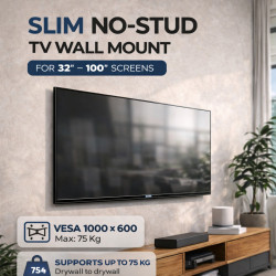 Ewent Soporte De Pared Para Tv Sin Taladro, Slim Para Pantal | APLIUM