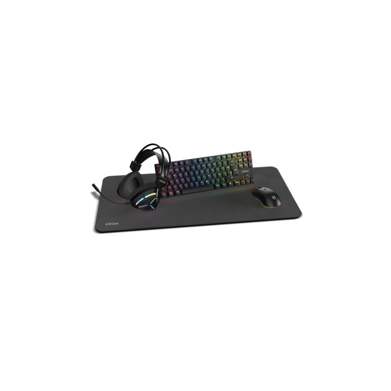 Krom Klass - Pack 4 en 1 RGB Negro | APLIUM
