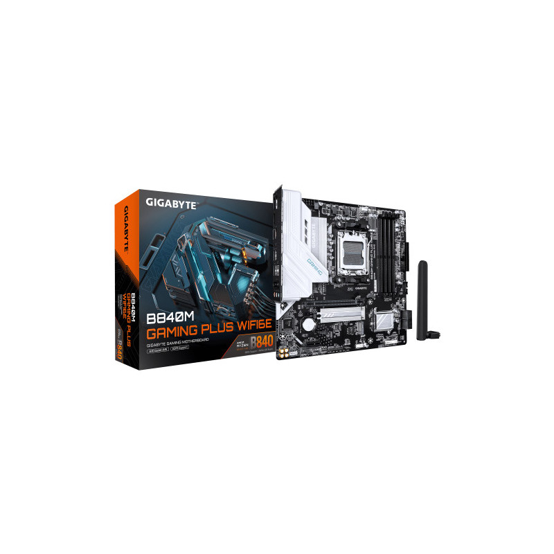 Placa Gigabyte B840M Gaming Plus WIFI6E,AMD,AM5,B840,4DDR5,2 | APLIUM