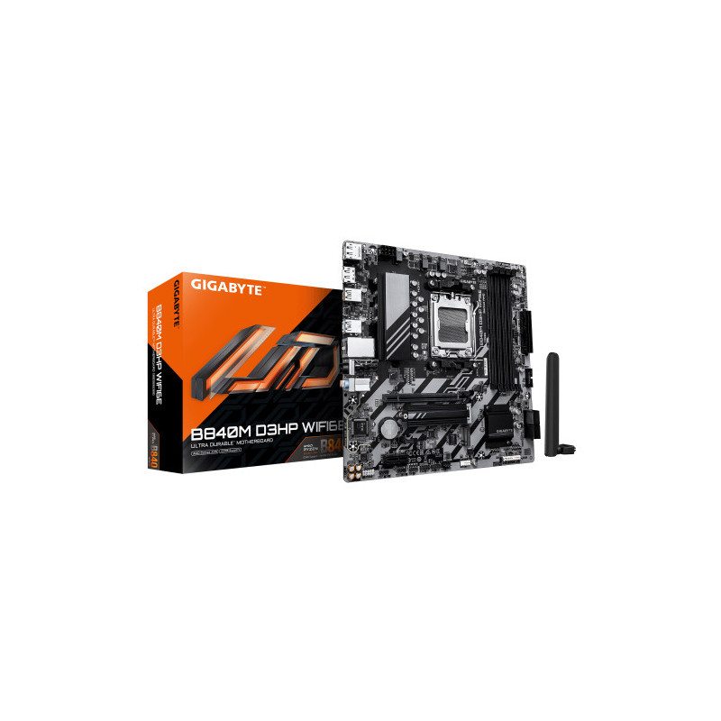 Placa Gigabyte B840M D3HP WF6E,AMD,AM5,B840,4DDR5,256GB,1HDM | APLIUM